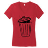 garbage ghost Women's V-Neck T-Shirt