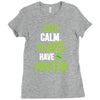 keep calm plants have protein Ladies Fitted T-Shirt