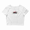 case ih red tractor boy comin' through Crop Top