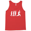 evolution of cricket white silhouette Tank Top