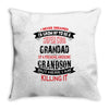 Super Cool Grandad Of A Freaking Awesome Grandson Throw Pillow