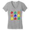 color ful Women's V-Neck T-Shirt