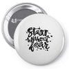 start without fear Pin-back button