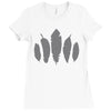 bird feathers nature Ladies Fitted T-Shirt