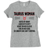 Taurus Woman Ladies Fitted T-Shirt
