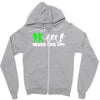zombie never give up fun Zipper Hoodie