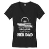 i get awesome husband Women's V-Neck T-Shirt