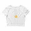 angry monkey jaune sure Crop Top