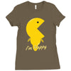 i'm happy Ladies Fitted T-Shirt