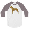 leopard pattern 3/4 Sleeve Shirt