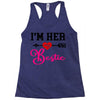 i'm her bestie Racerback Tank