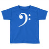 bass clef hat Toddler T-shirt