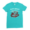 optimus trans Ladies Fitted T-Shirt