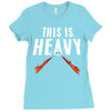 this is heavy Ladies Fitted T-Shirt