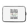 i love video games Laptop sleeve