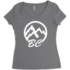 bc mountains british col Women's Triblend Scoop T-shirt
