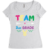 team 2nd grade Women's Triblend Scoop T-shirt