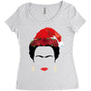 frida kahlo christmas Women's Triblend Scoop T-shirt