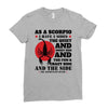 as a scorpio i have 3 sides Ladies Fitted T-Shirt