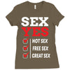 Sex Yes Please Ladies Fitted T-Shirt