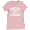 born to fish Ladies Fitted T-Shirt