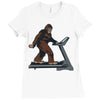 bigfoot treadmill Ladies Fitted T-Shirt