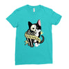 schrodinger cat tattoo Ladies Fitted T-Shirt