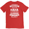 Super Cool Nana Of A Freaking Awesome Grandson V-Neck Tee