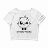 sweaty panda Crop Top