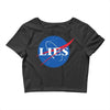 lies nasa logo Crop Top