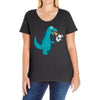 everyone loves marshmallow Ladies Curvy T-Shirt