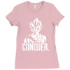 conquer   super saiyan goku Ladies Fitted T-Shirt