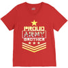 military, proud us army brother veteran u V-Neck Tee