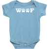 woof paw prints sticker vinyl Baby Onesie