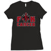 fuck cancer Ladies Fitted T-Shirt