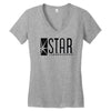 star Women's V-Neck T-Shirt