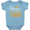queens are born in october 1969 Baby Bodysuit