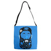 pirate beard Adjustable Strap Totes