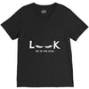 Look Me in The Eyes V-Neck Tee