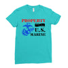Property of a U.S. Marine Ladies Fitted T-Shirt