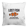 lost fish Throw Pillow