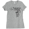 girl butterfly head Ladies Fitted T-Shirt