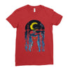 moon visitor Ladies Fitted T-Shirt