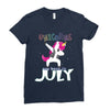 july born unicorns Ladies Fitted T-Shirt