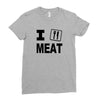 i eat meat Ladies Fitted T-Shirt