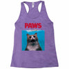 Jaws Parody Paws Racerback Tank