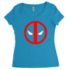deadpool logo avengers marvel comics gift Women's Triblend Scoop T-shirt