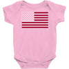 usa flag navy american Baby Onesie