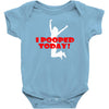 i pooped today Baby Bodysuit