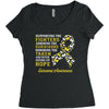 Supporting the Fighters Admiring the Survivors Honoring the Taken Women's Triblend Scoop T-shirt